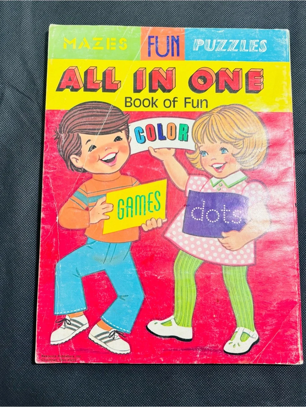 Vintage All In One Coloring Book Of Fun 1970’s Resource Publishers, Ohio